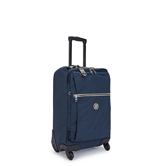 Valises Kipling Darcey Small Printed Carry-On Rolling Bleu | FR 1474YX